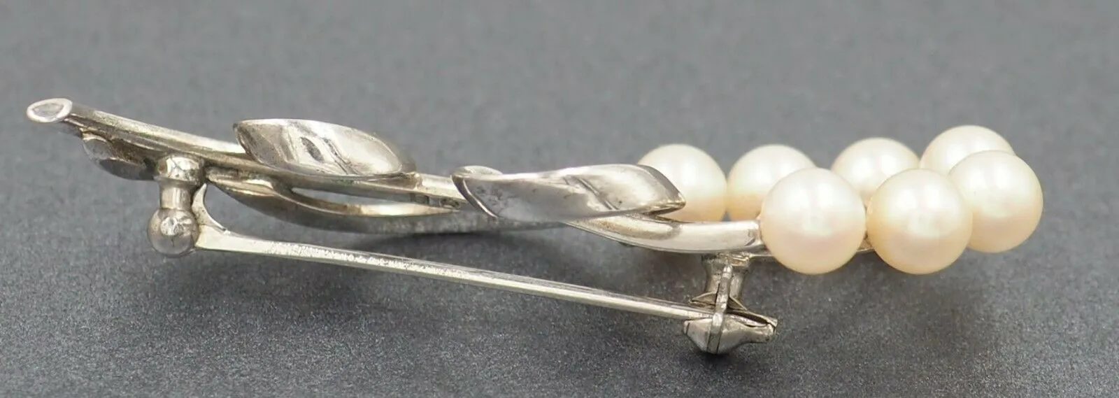 Mikimoto Cultured Pearl Sterling Silver Brooch