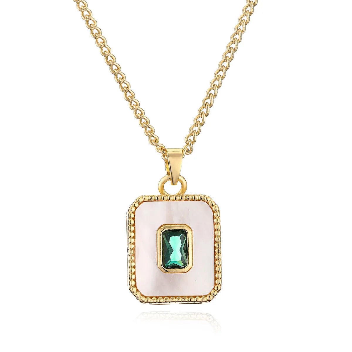 Minimalist Square Geometric Copper Pendants