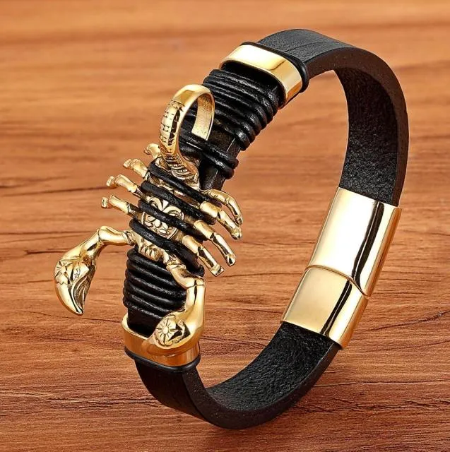 Neo-gothic Omega Logo Golden Clasp Bracelet