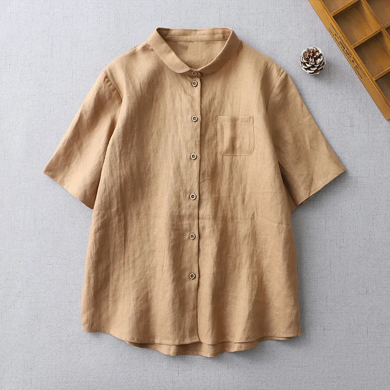 Retro Artistic Women's Slimming Shirt Top