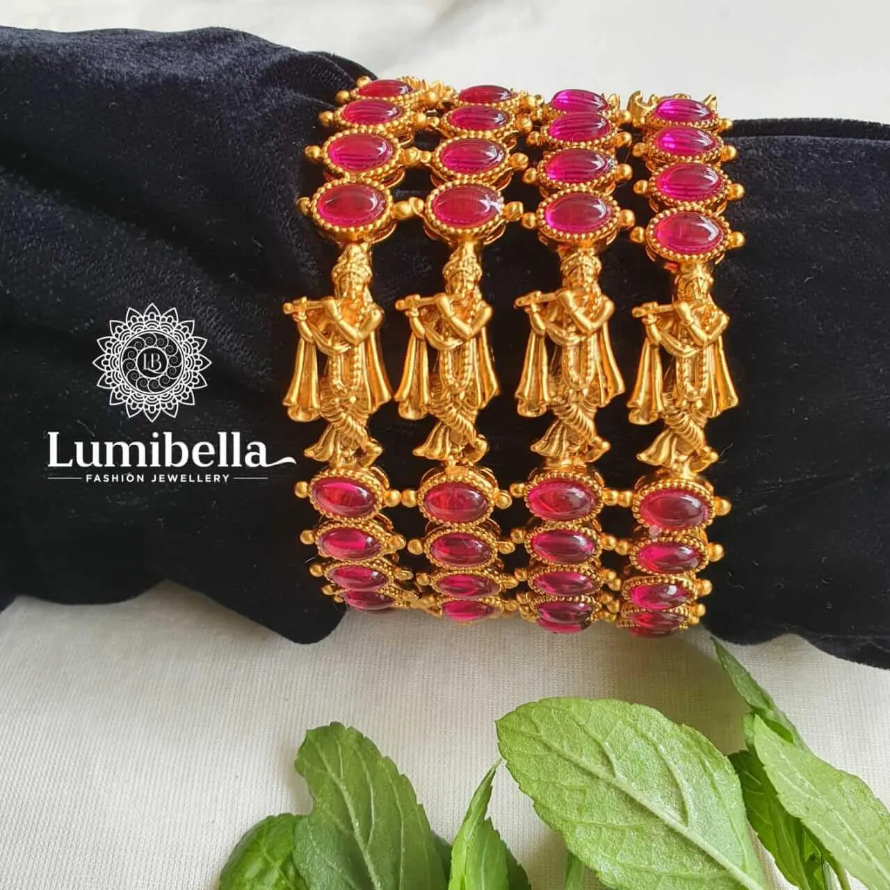 Ruby Krishna Bangles 2*6