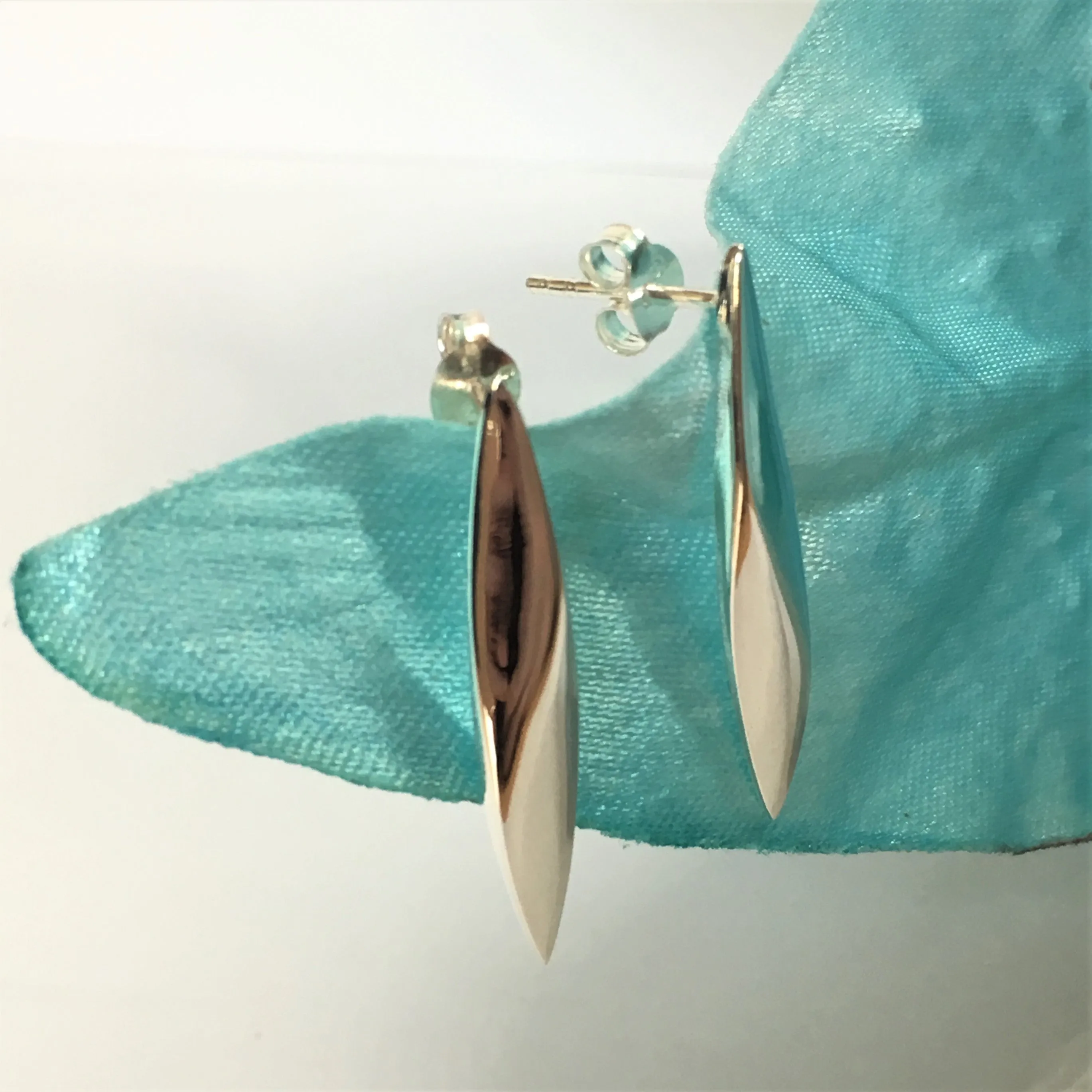 Silver Flame Earrings - VE295