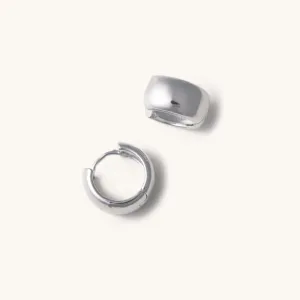 Silver Mimi Chunky Hoops