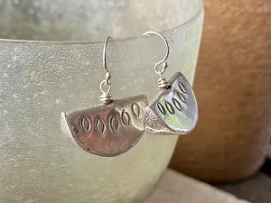 Silver Watermelon Earrings