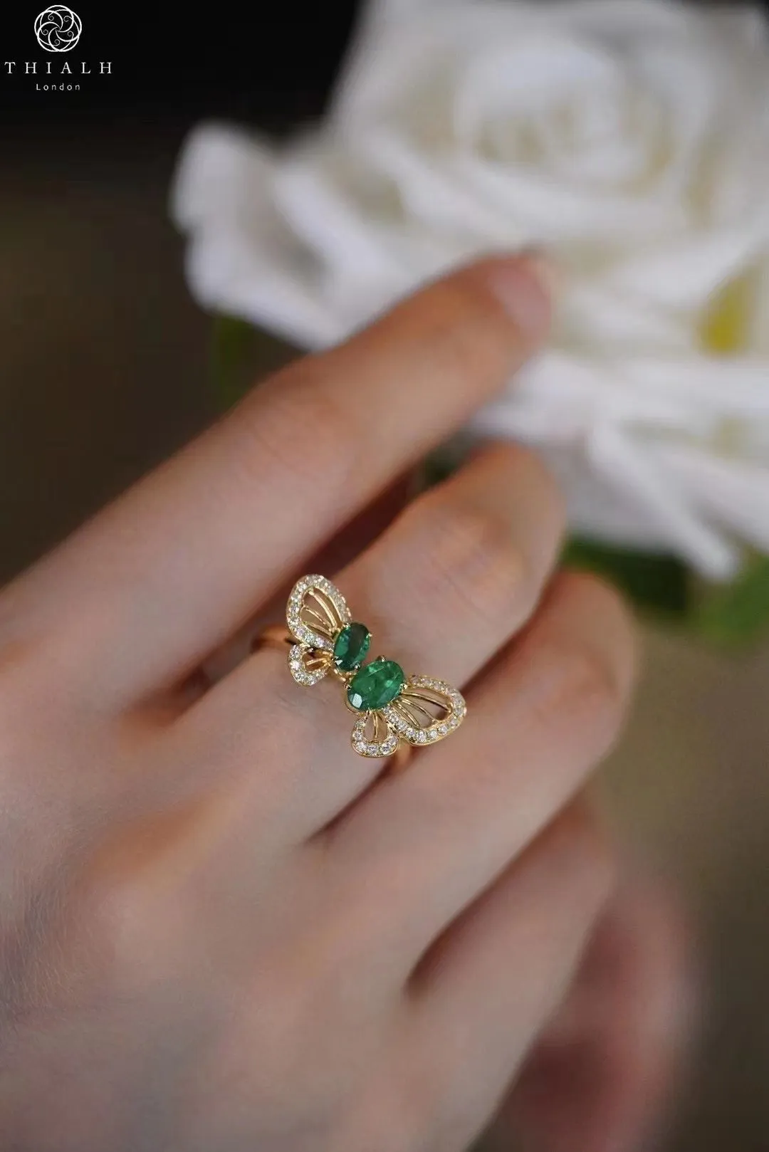 THIALH - Emerald And Diamond Ring (Accept Pre-order)