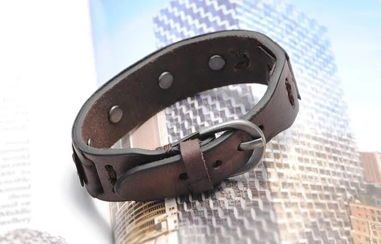 Vintage Bracelet Charm Italian Genuine Leather Bracelets Men Bracelets For Women Best Friends Jewelry