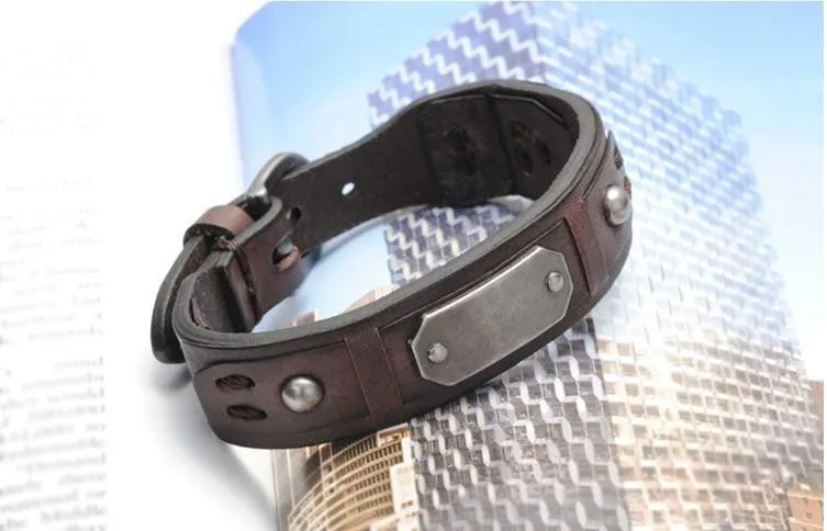 Vintage Bracelet Charm Italian Genuine Leather Bracelets Men Bracelets For Women Best Friends Jewelry