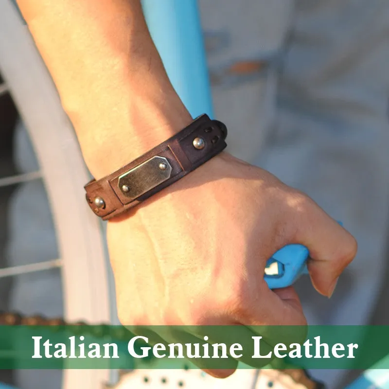 Vintage Bracelet Charm Italian Genuine Leather Bracelets Men Bracelets For Women Best Friends Jewelry