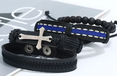 Vintage Braided Suit Leather Bracelet