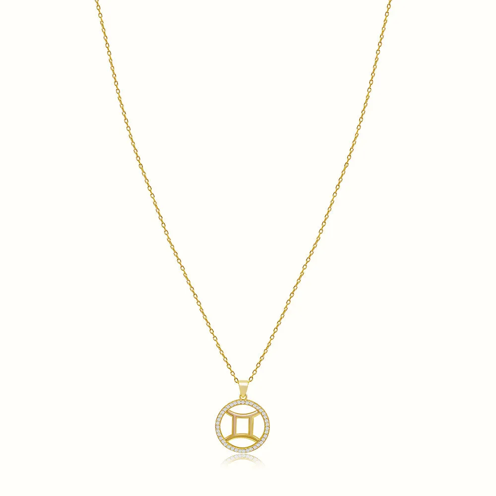 Women's Vermeil Diamond Zodiac Neclace Pendant