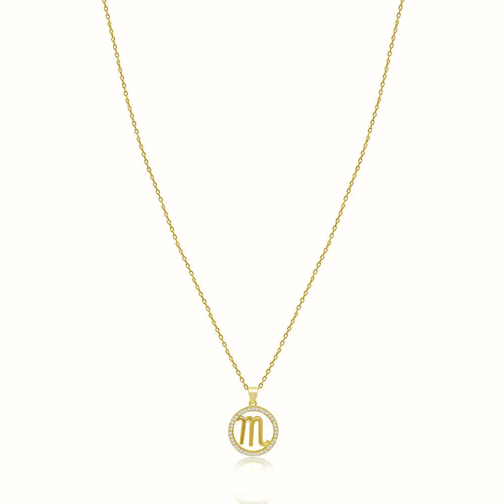 Women's Vermeil Diamond Zodiac Neclace Pendant